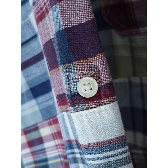 Siegfrieds Vintage Women's XL Plaid Button-Up Shirt Multicolor Cotton - Picture 7 of 15